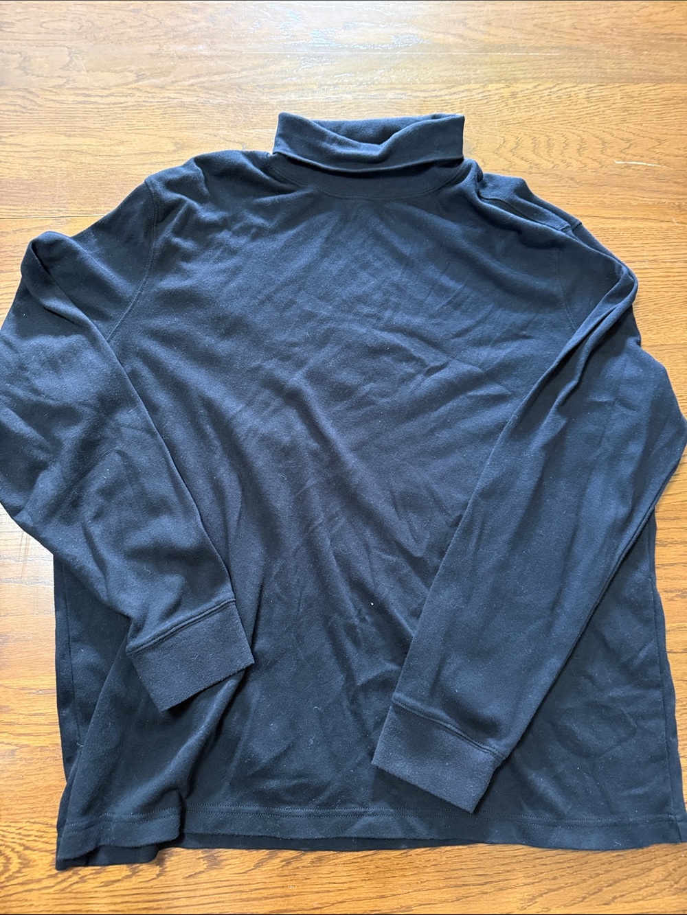 St. John's Bay Men's Black Turtleneck Long Sleeve